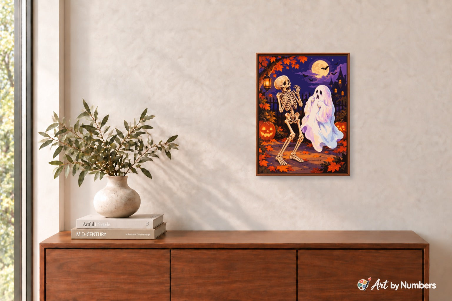Frightened Skeleton Meets a Shy Ghost · image 3