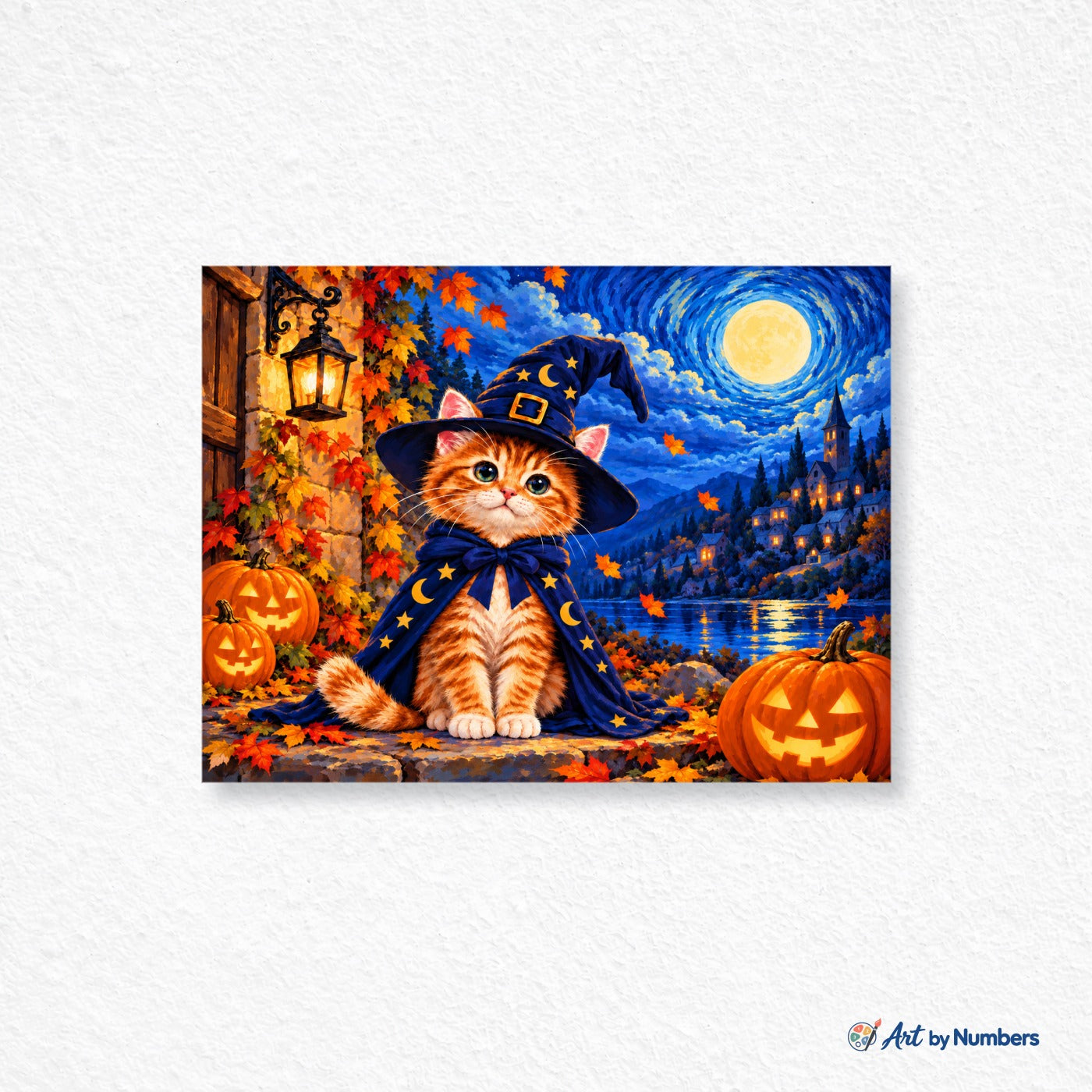 Moonlit Wizard Kitten - Paint by Numbers · image 1