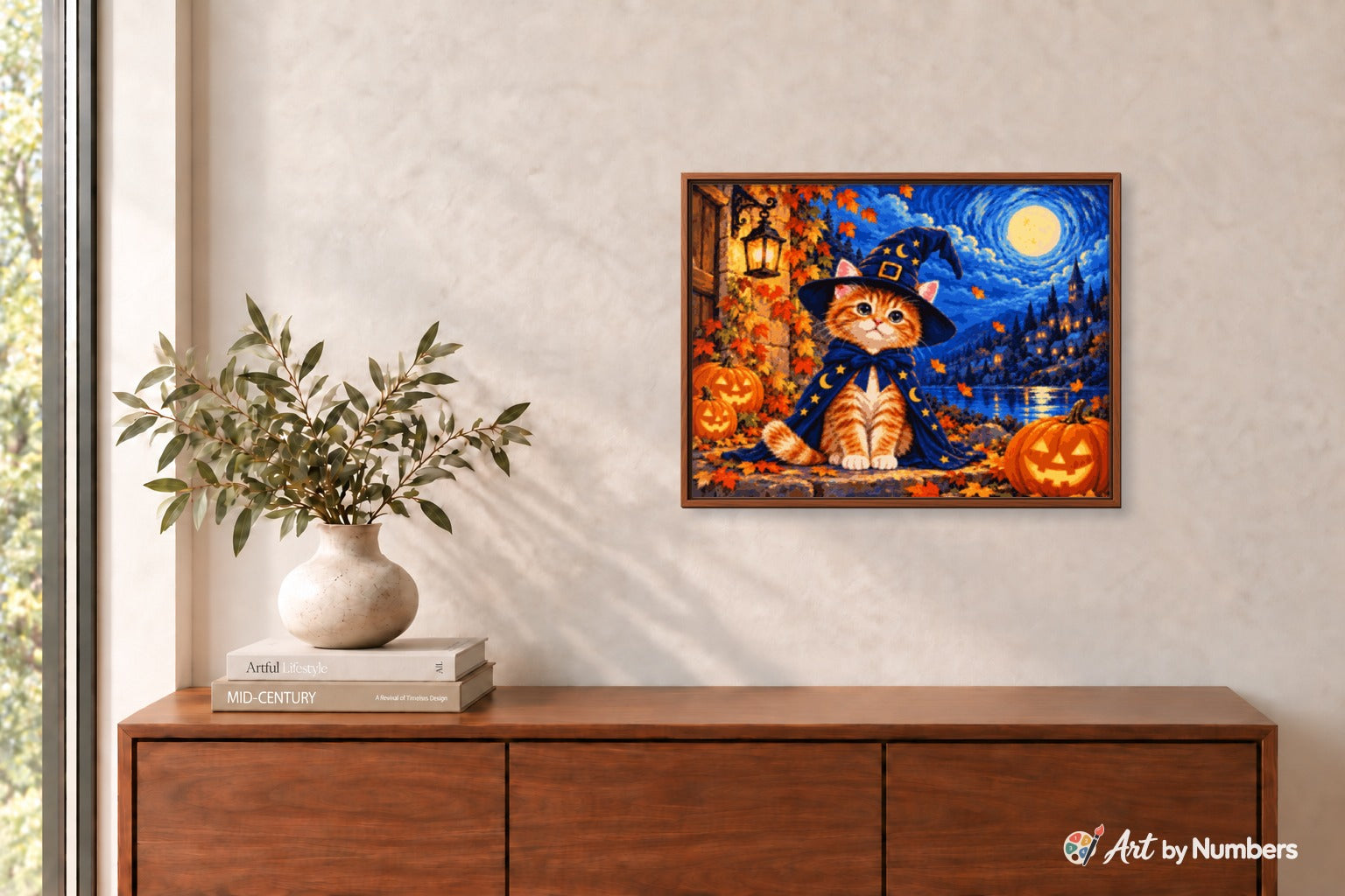 Moonlit Wizard Kitten - Paint by Numbers · image 3