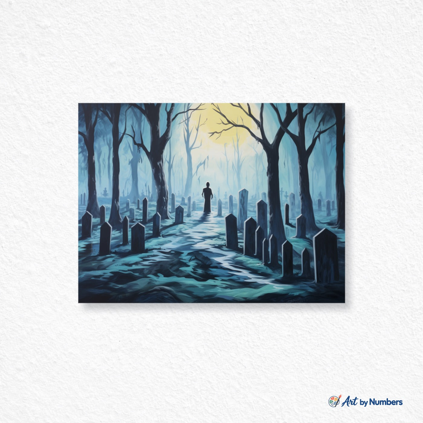 Moonlit Graveyard - Paint by Numbers · image 1