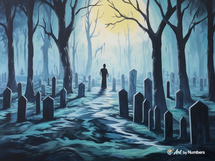 Moonlit Graveyard - Paint by Numbers · image 2