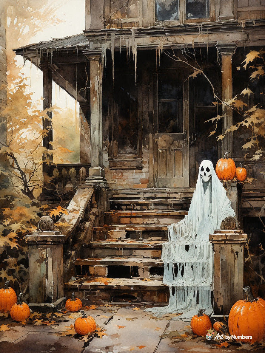 Ghost on the Porch - Paint by Numbers · image 2