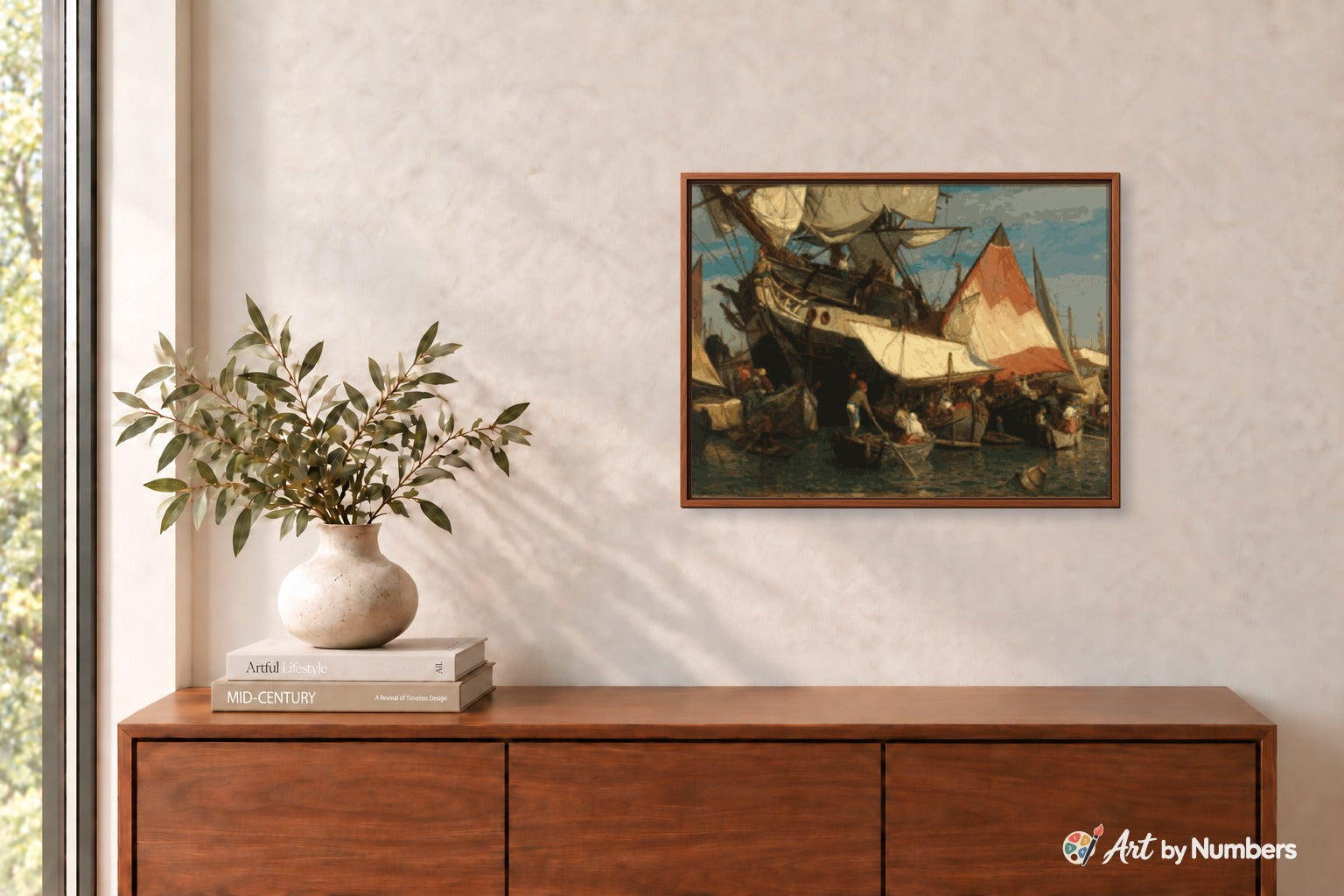 Regatta in Venedig - Gustav Schönleber - Paint by Numbers · image 3
