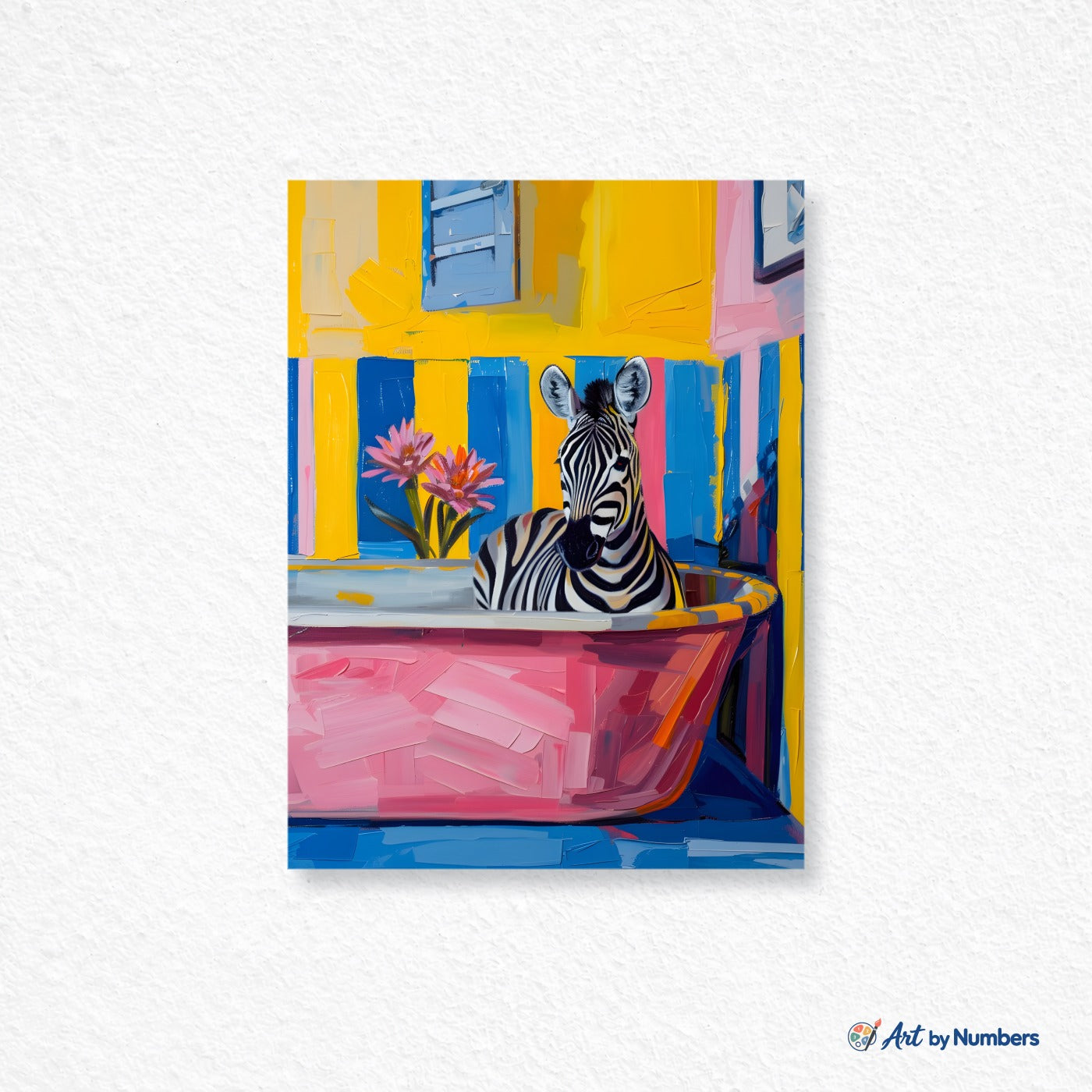 Zebra in a Bathtub - Paint by Numbers · image 1