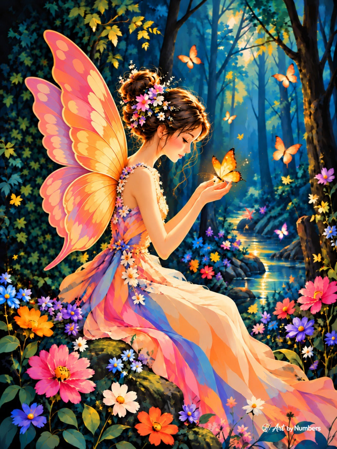 Enchanted Fairy Glade at Twilight - Paint by Numbers · image 2