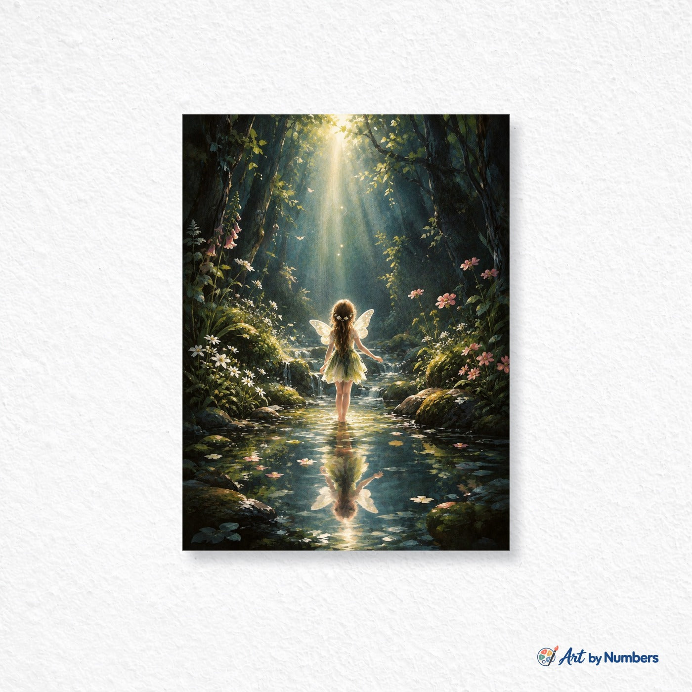 Fairy in a Sunlit Forest Glade - Paint by Numbers · image 1