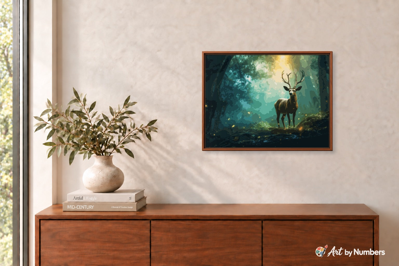Stag in the Enchanted Forest - Paint by Numbers · image 3