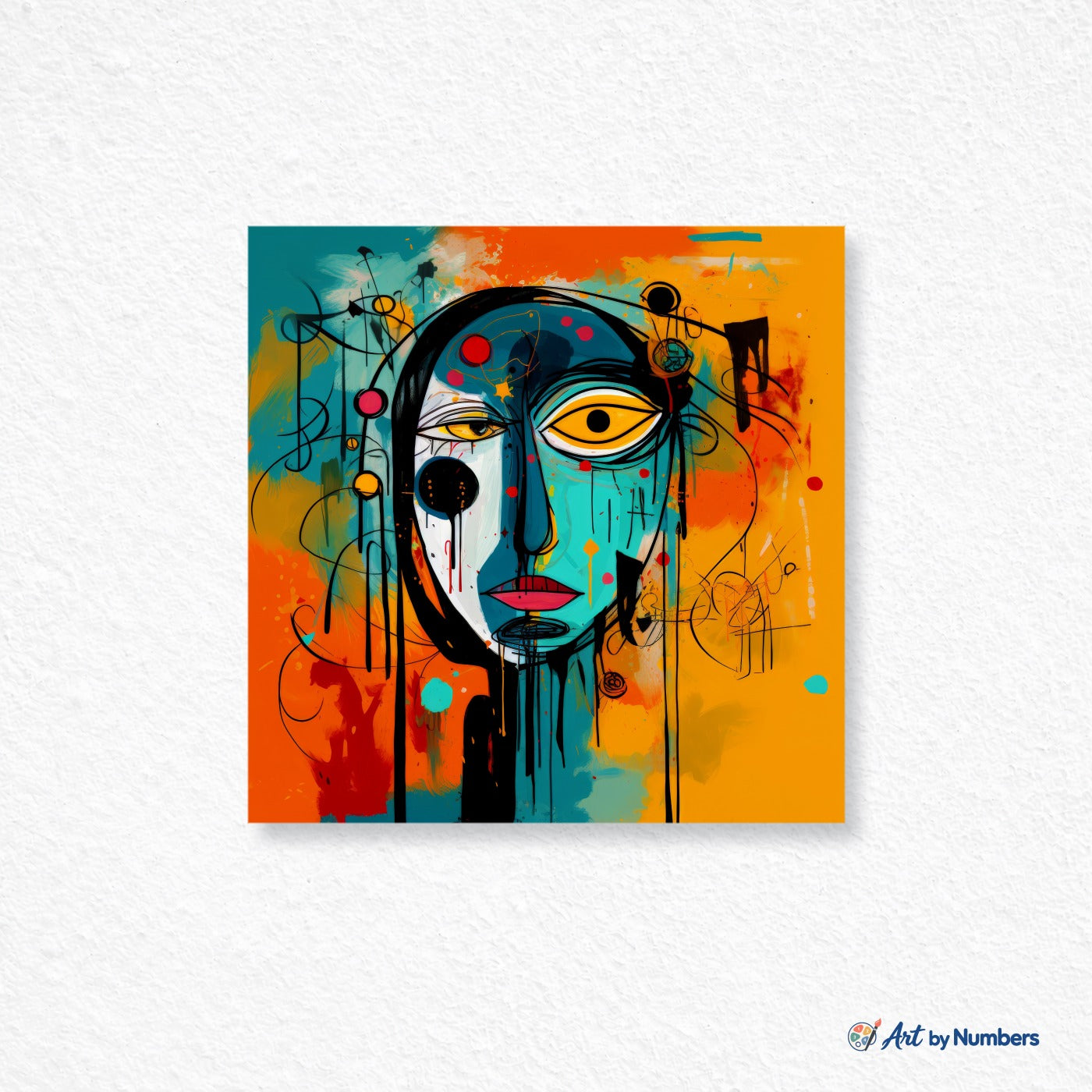 Abstract Face - Paint by Numbers · image 1
