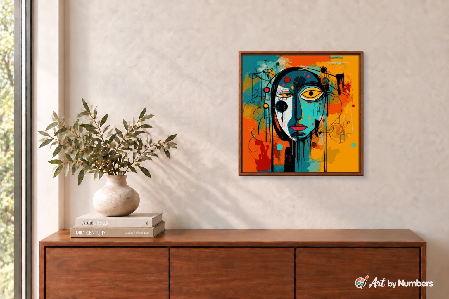 Abstract Face - Paint by Numbers · image 3