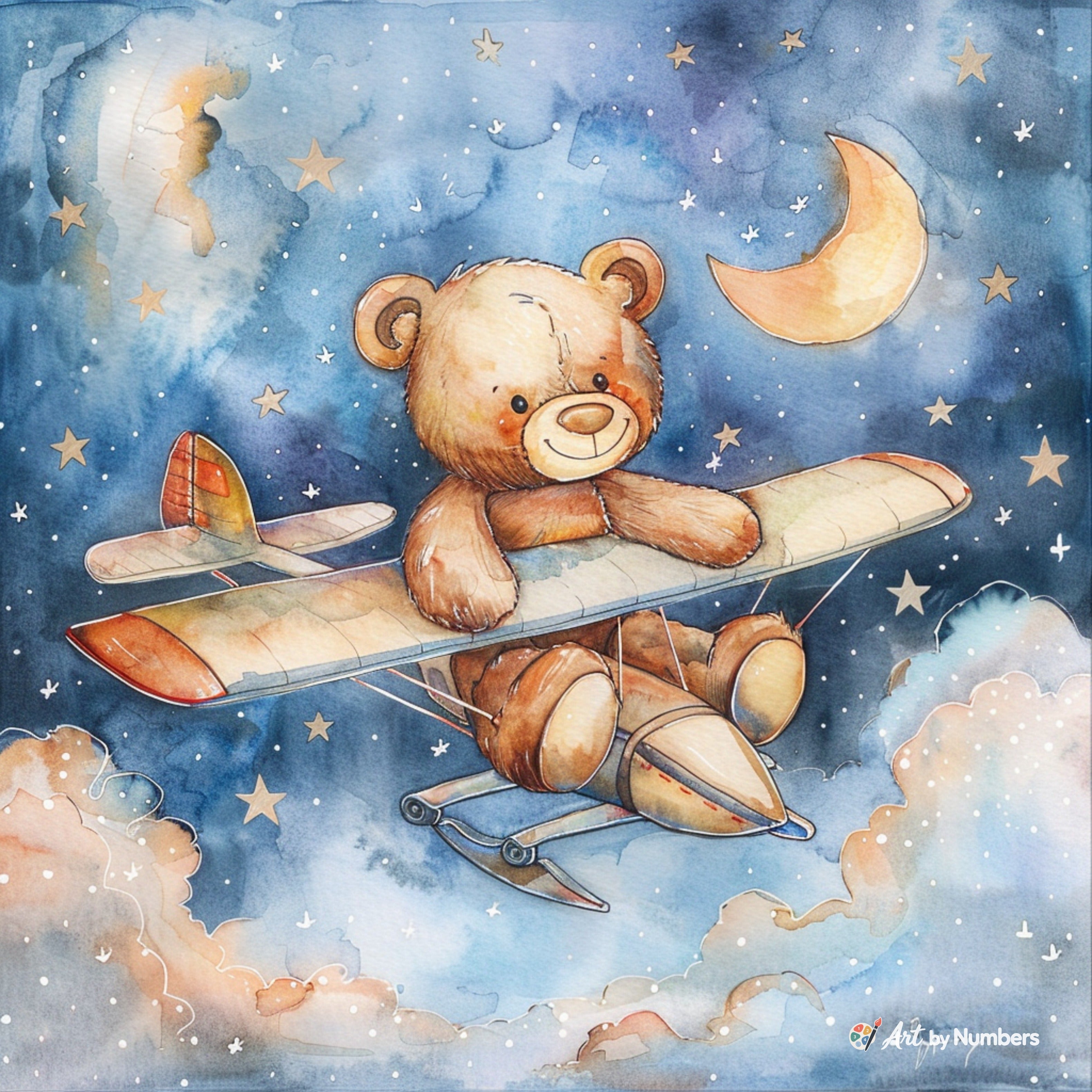 Teddy Bear in the Sky - Paint by Numbers · image 2