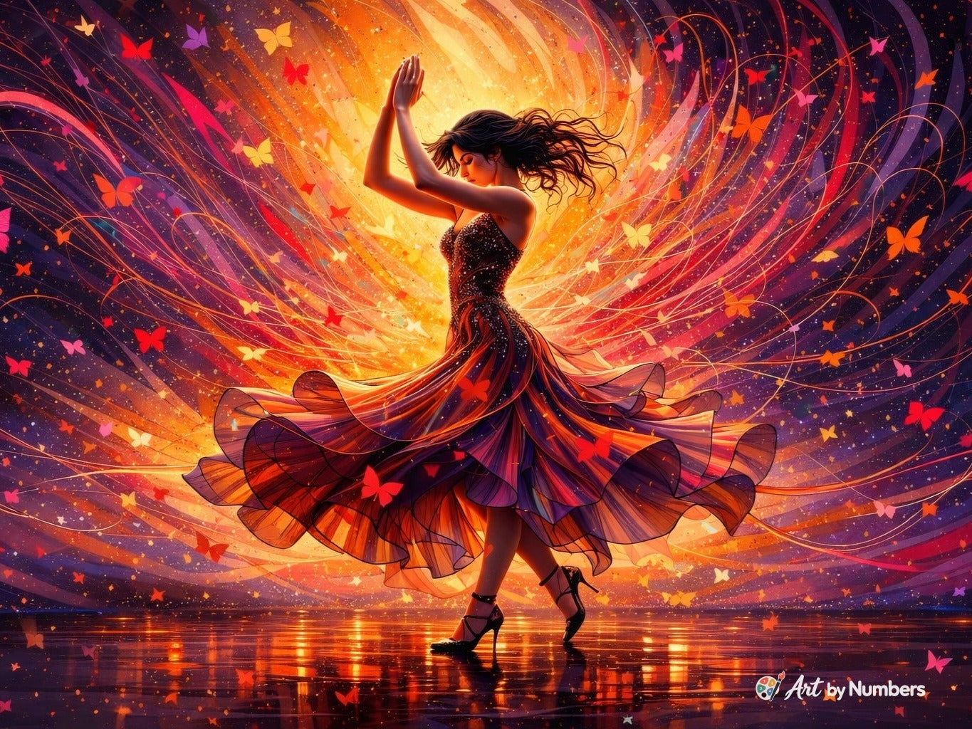 Fiery Dancer - Paint by Numbers · image 2