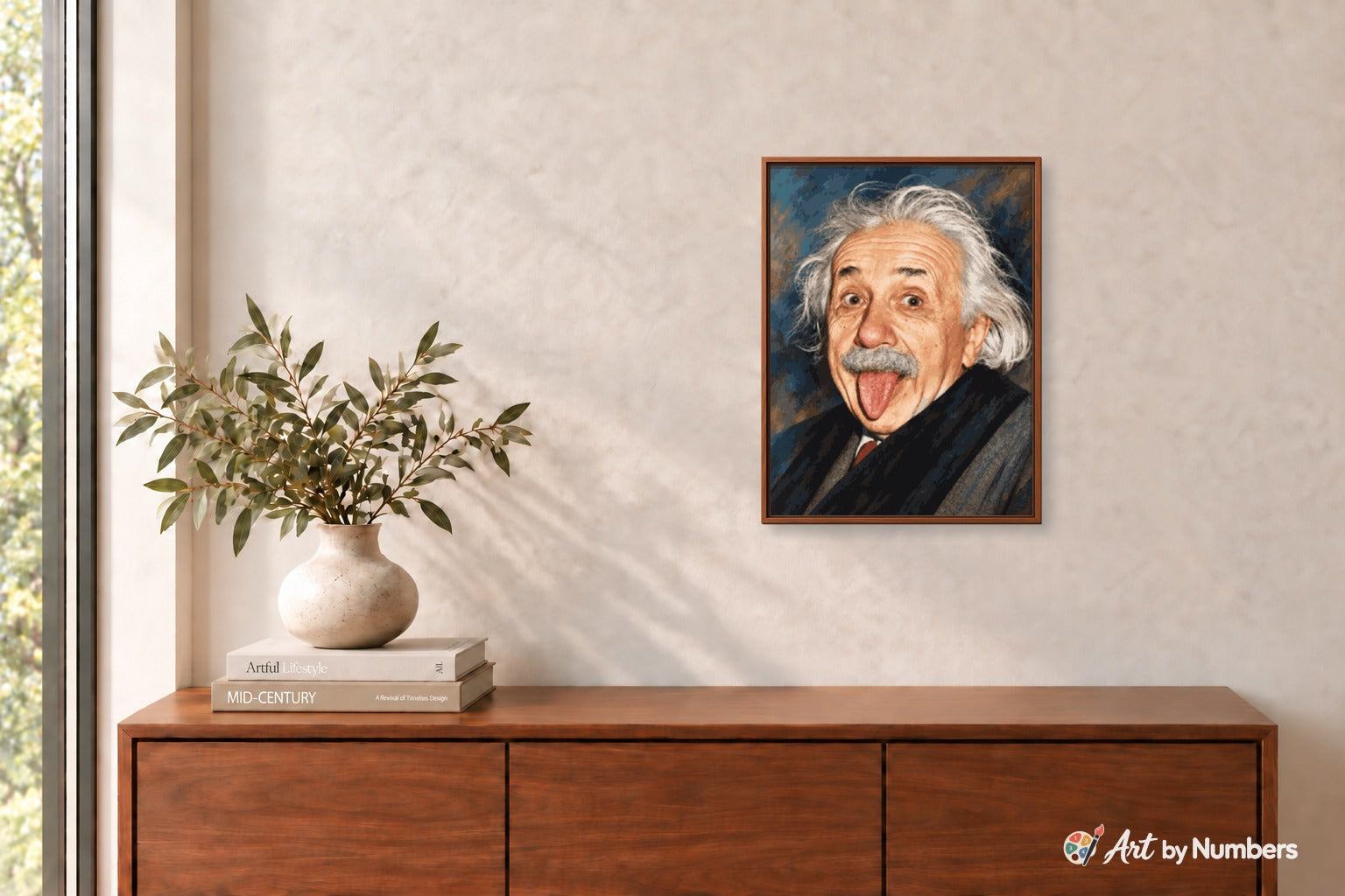 Albert Einstein Tongue - Paint by Numbers · image 3