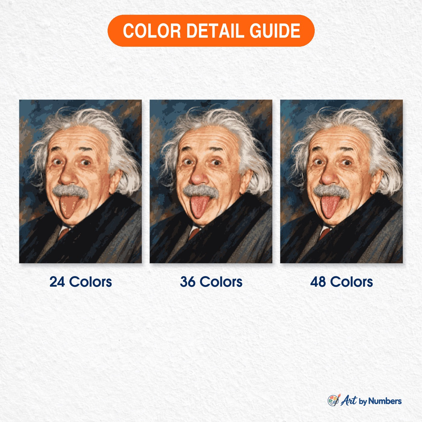 Albert Einstein Tongue - Paint by Numbers · image 4