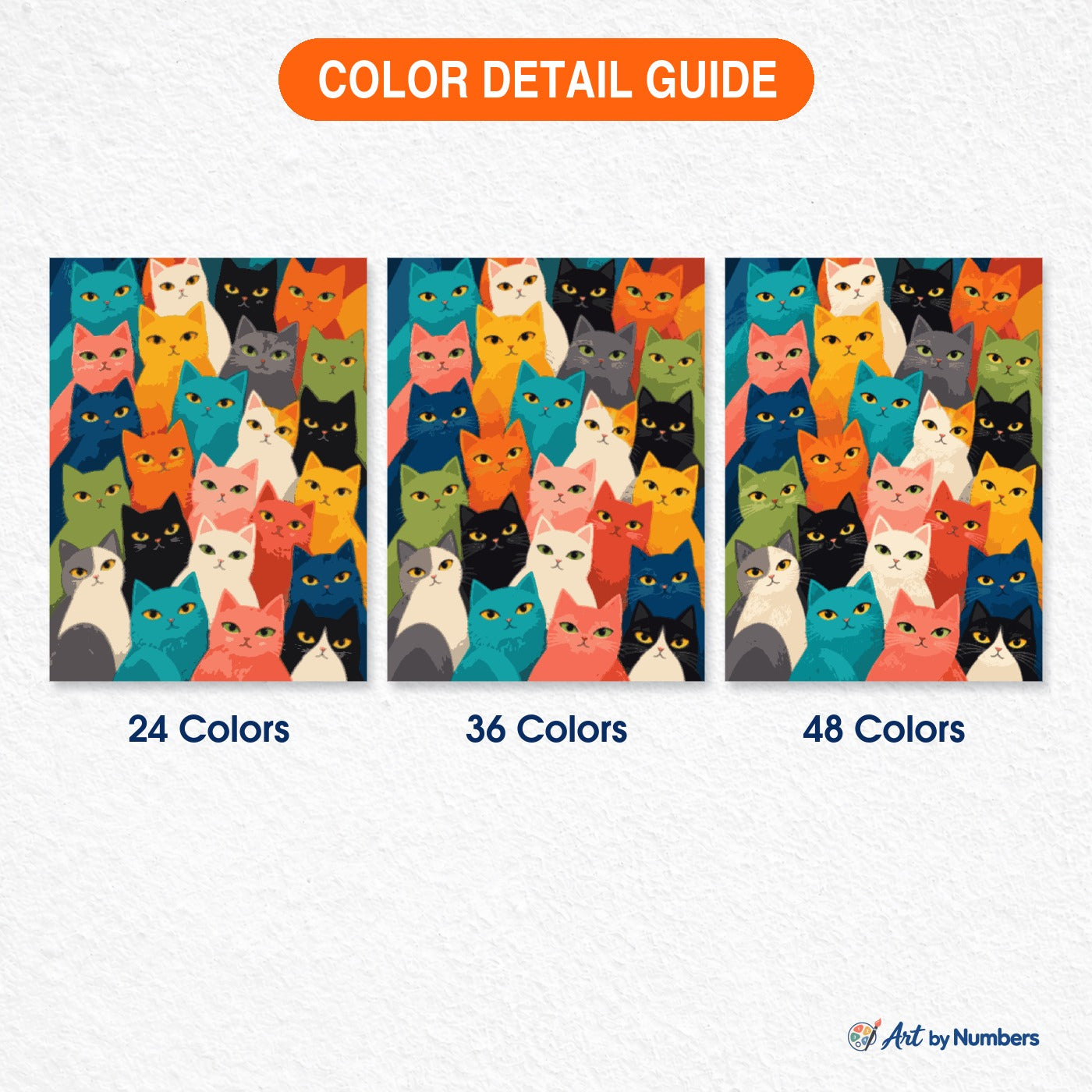 Colorful Cat Crowd - Paint by Numbers · image 4