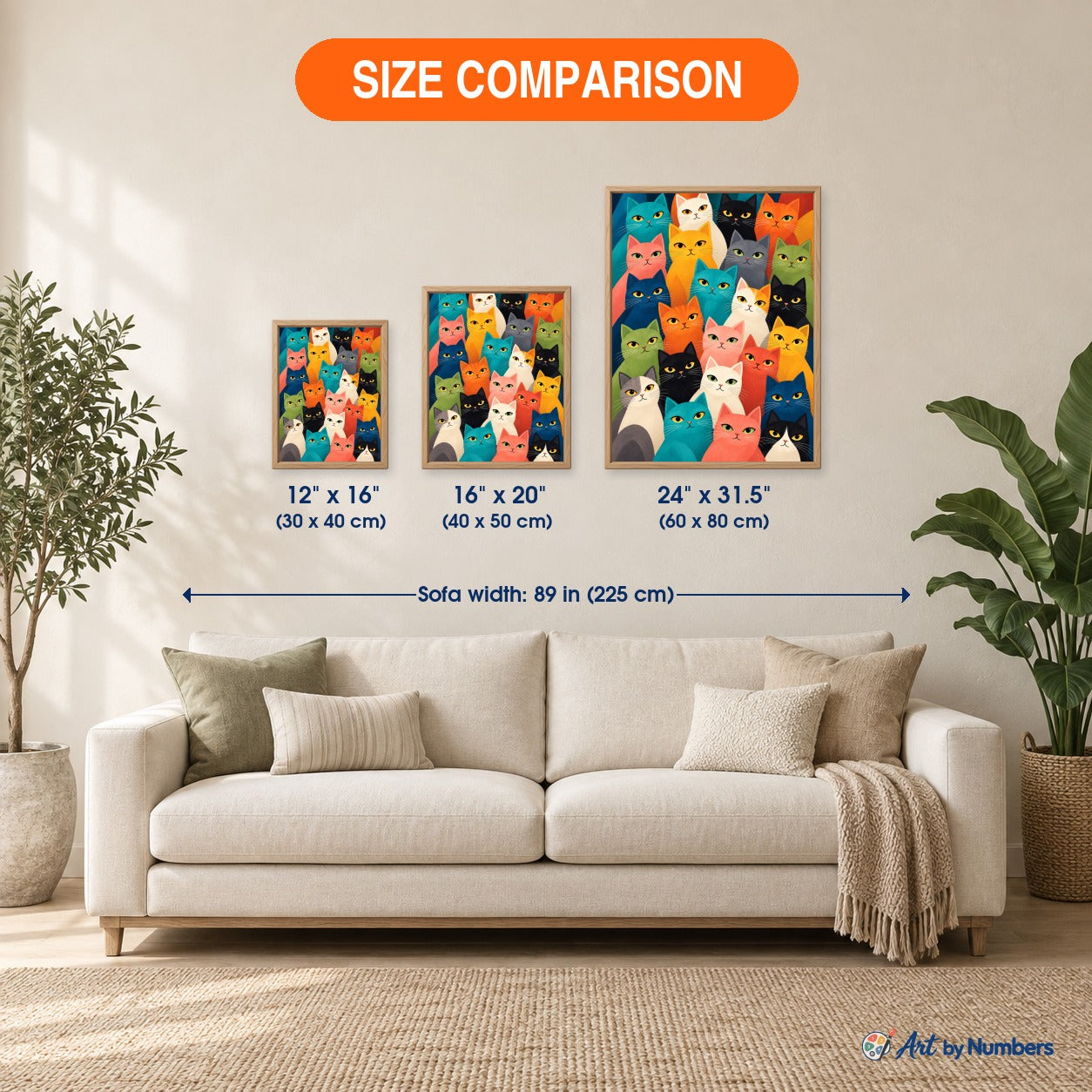 Colorful Cat Crowd - Paint by Numbers · image 5