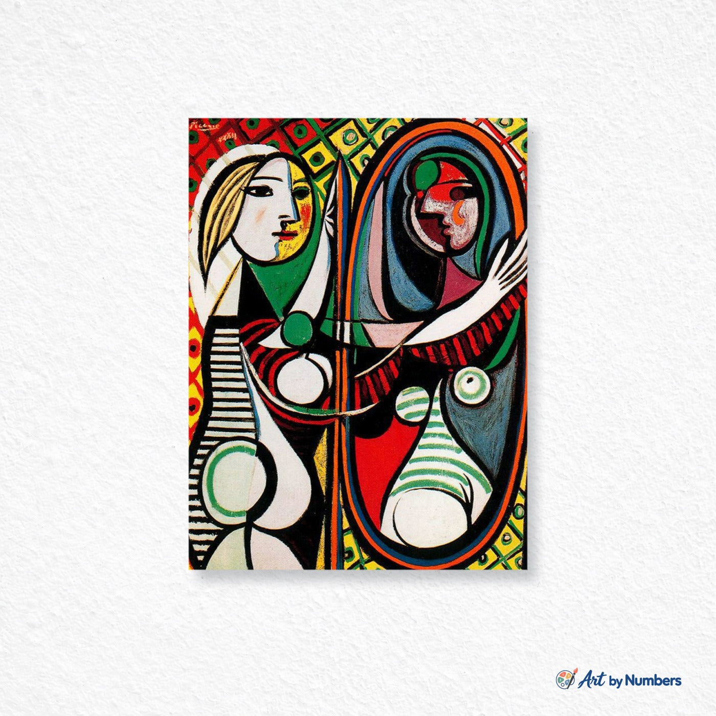 Girl in Front of a Mirror - Pablo Picasso - Paint by Numbers · image 1