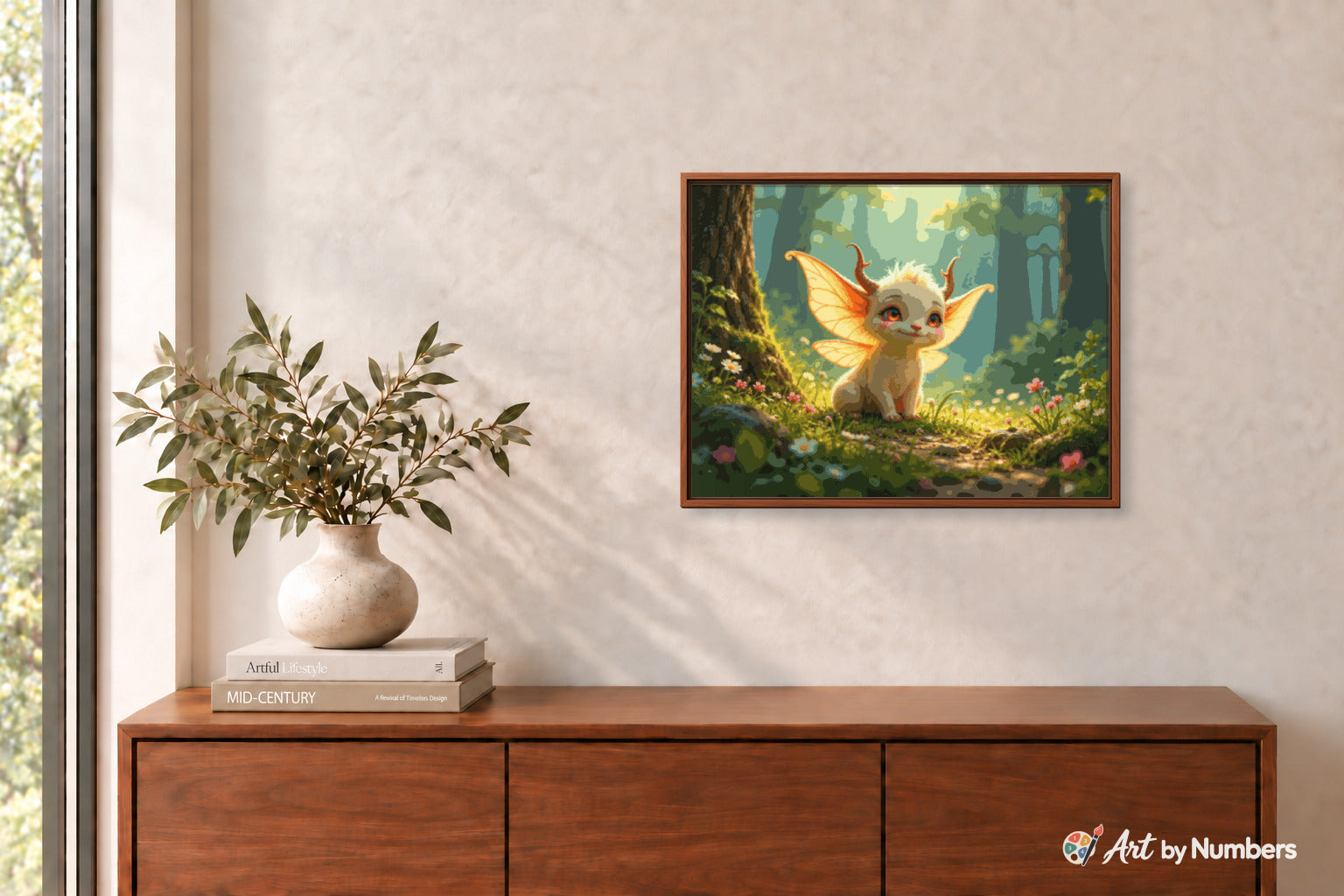 Cute Creature in Enchanted Forest - Paint by Numbers · image 3