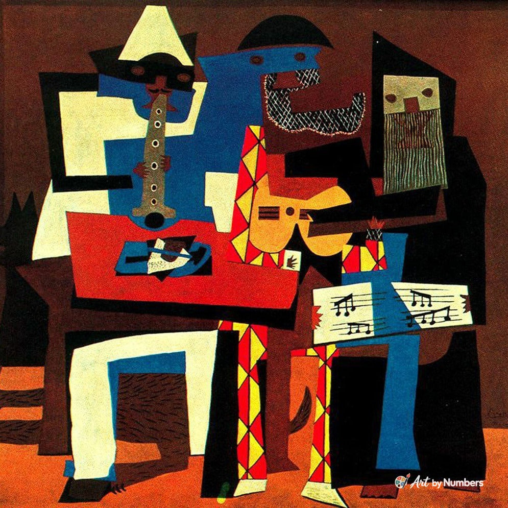 Three Musicians - Pablo Picasso - Paint by Numbers · image 2